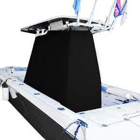T-Top Center Console Boat Cover, Universal Center Console Protective Cover for Protecting Center Console and Helm Seat, Trailerable (59" L 47" W 71" H)