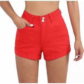 Y imoso Women’s High Waisted Skinny Stretchy Denim Shorts Hot Summer Jeans Shorts