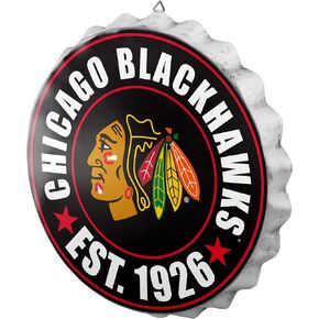 علامة حائط معلقة بغطاء زجاجة معدنية بشعار فريق foco NHL