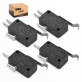 10L0L 4 Pack Golf Cart Micro Switch 2 & 3 Prong for Club Car DS Precedent OEM # 1014807,1014240, 1014805