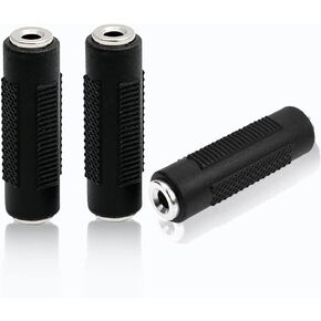 rgzhihuifz 3 Pack 3.5mm Stereo Jack to 3.5mm Audio Female/Female Adapter Connectors in Saudi Arabia