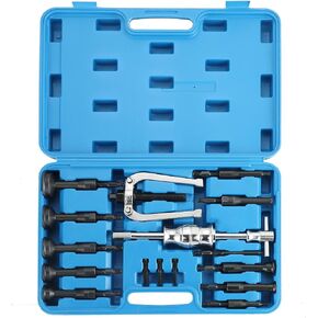 Acymner 16PCS Blind Hole Collet Bearing Race and Seal Puller Extractor Kit | Blind Inner Bearing Puller, Slide Hammer Puller Tool Set