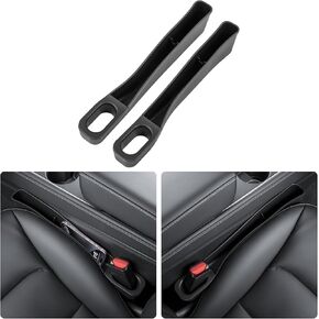 ALEVILB Seat Side Gap Filler with Organizer Multifunctional TPE Car Seat Organizer Storage Box for 2017-2024 Tesla Model 3 & Y Accessories(Black) in Kuwait