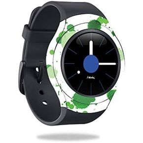 MightySkins Skin Compatible with Samsung Gear S2 Smart Watch wrap Cover Sticker Skins Green Drops