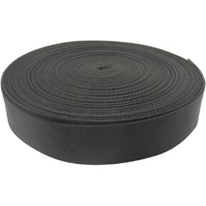 1.5 Inches Wide Black Nylon Heavy Webbing Strap (5 Yards)