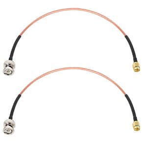 MOOKEERF SMA Male to BNC Male Cable 1ft,2 Pack SMA to BNC Cable RG316 SMA BNC Adapter Cable for RF Applications/Antennas/Wireless LAN Devices/Wi-Fi Radios External Antenna etc