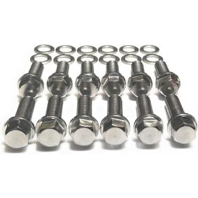 الفولاذ المقاوم للصدأ 6pt عرافة شفة رأس الترباس 12 قطعة عدة 3/8 "-16 × 1" in Kuwait