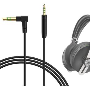 Geekria Audio Cable Compatible with Sennheiser Momentum 4 Momentum 3 Momentum 2 HD400PRO HD400S HD1 HD4.50SE HD 450BT HD4.40 Headphones Cable, 2.5mm to 3.5mm Replacement Stereo Cord (4 ft / 1.2 m)