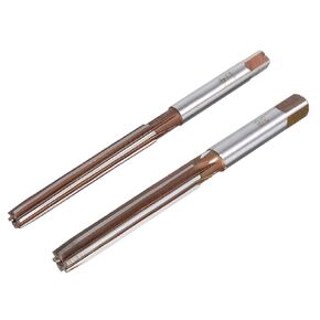 uxcell Hand Reamer 1/4" & 3/8" High Speed Steel H7 6 Straight Flutes Hand Milling Cutter Tool Set 2pcs