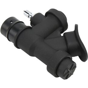 Oral Power Inflator Scuba Diving K Shaped Valve Universal Relief Valve 45 Degree Oral Power Inflator with Pin for Standard 1 Inch Rubber Hose Back Flying, Side Hangingand and BC