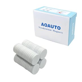 مغناطيس قرص نيوديميوم صغير مع طلاء إيبوكسي، مغناطيس أرضي نادر قوي ومستدير صغير مقاوم للماء للثلاجة، DIY، علمي، حرفي، مكتب، مدرسة 12 × 2 مم (60 قطعة) in Kuwait