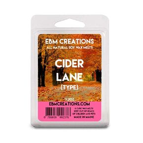 Cider Lane (Type) - Scented All Natural Soy Wax Melts - 6 Cube Clamshell 3.2oz Highly Scented! in Saudi Arabia