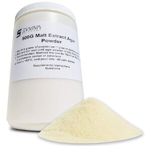 Malt Extract Agar Powder 500 Grams - Evviva Sciences - Make Over 500 Agar Petri Dishes - Premium Performance - Excellent for Mold & Fungus - Great for Mushrooms & Science Projects
