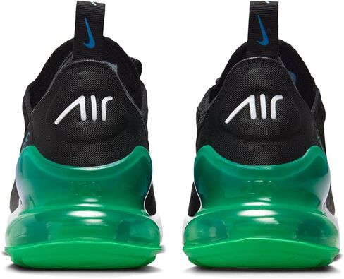 Nike Air Max 270 Big Kids' Shoes (FZ4356-001, Black/Malachite/Photo Blue/White) Size 5 in Saudi Arabia