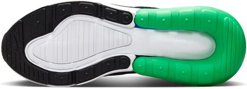 Nike Air Max 270 Big Kids' Shoes (FZ4356-001, Black/Malachite/Photo Blue/White) Size 5 in Saudi Arabia