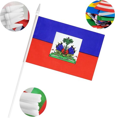 America USA Flags Hand Held Small Mini American Stick Flags Miniature US on Stick Flags with 12.6" Solid Pole & Spear Top,Party Events Celebration,School,Grand Opening,Kids Birthday,Sports Clubs,Celebration Decorations (25 Pack ) in Saudi Arabia