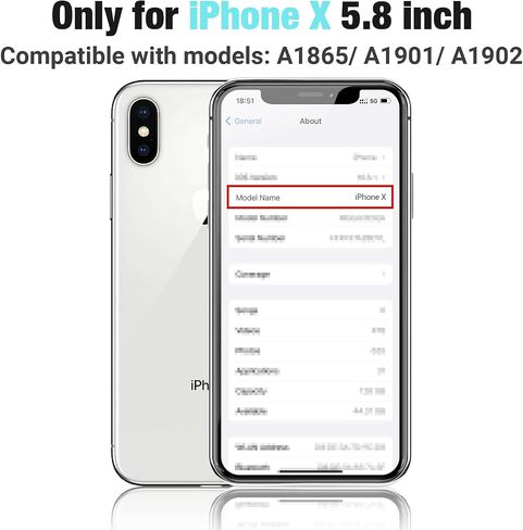Goldwangwang for iPhone X Screen Replacement,5.8" 3D Touch LCD Screen Digitizer Replacement Fully Frame Display Assembly Set with Repair Tool kit + Tempered Glass Screen Protector + Instruction in Saudi Arabia