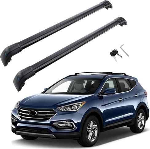 MotorFansClub Roof Rack Cross Bars Fit for Hyundai Santa Fe Sport 2013 2014 2015 2016 2017 2018 Baggage Luggage Cargo Rack in Saudi Arabia