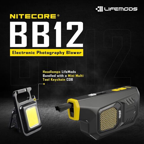 NITECORE BB21 Electronic Photography Air Blower Camera Cleaning Kit with COB Flashlight in Saudi Arabia