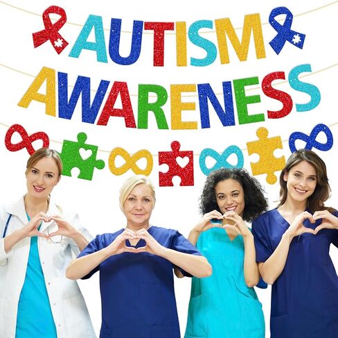 لافتة للتوعية بمرض التوحد، قطعة لغز الديكور، الحب لا يحتاج إلى كلمات، لافتة أبريل، دعم ملهم، لوحة الإعلانات، الخلفية، قبول، فهم، ديكور تحت عنوان قلب الحب in Kuwait