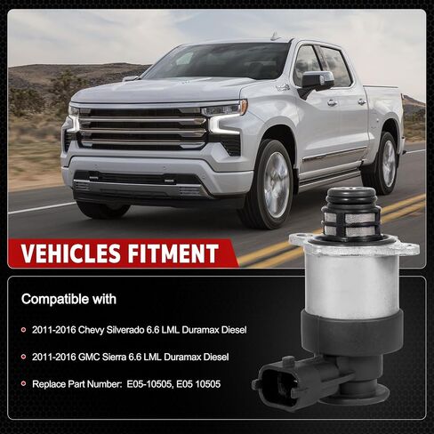 AUTOBABA CP4.2 موفر نظام الوقود لصمام مدخل المخزون المحسن المتوافق مع GMC Sierra 6.6 LML Duramax Diesel/2011-2016 Chevy Silverado in Kuwait
