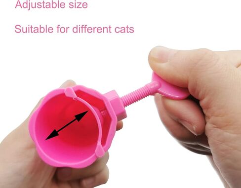 4PCS Cat Claw Covers Anti Scratch Cat Boots Cat Shoes for Cat Only Cat Claw Gloves Prevent Scratching Cat Grooming Cat Paw Gloves Cat Booties for Bathing Cat Nail Covers Caps(ABS Resin Pink) in Kuwait