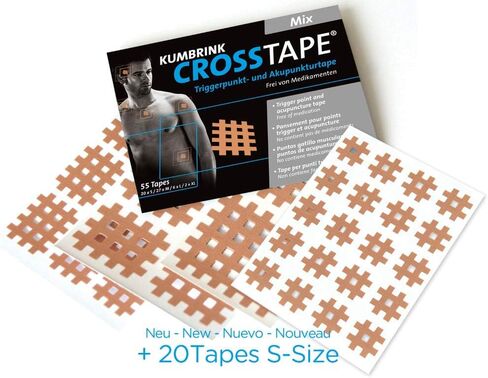 CROSSTAPE Muscle Trigger Points and Acupuncture Points (20 x 9 Bands) Size M 2.7 x 2 cm in Saudi Arabia