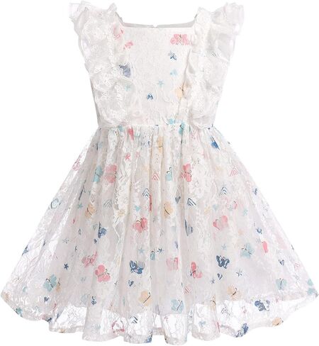 OBEEII Birthday Dress for Girls Toddler Summer Tulle Dress Sequin Dots Princess Party Flower Girl Pageant Dress in Saudi Arabia