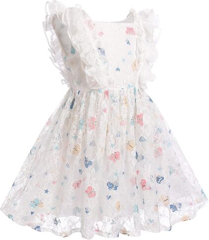 OBEEII Birthday Dress for Girls Toddler Summer Tulle Dress Sequin Dots Princess Party Flower Girl Pageant Dress in Saudi Arabia