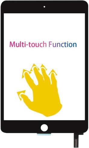 New Screen Replacement For iPad mini 4 7.9 inch A1538 A1550 Digitizer Glass Touch Screen Replacement and Pre-Installed Adhesive with Repair Tools Kit (Without Home Button,Not Include LCD) (Black) in Saudi Arabia