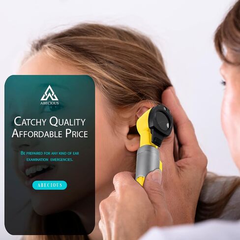 ABECIOUS Mini Otoscope Ear Infection Diagnostic Device Ear Scope with Light Pocket Size Tool 10x Canula Multi Colors in Saudi Arabia