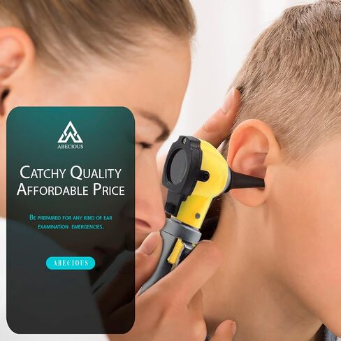 ABECIOUS Mini Otoscope Ear Infection Diagnostic Device Ear Scope with Light Pocket Size Tool 10x Canula Multi Colors in Saudi Arabia