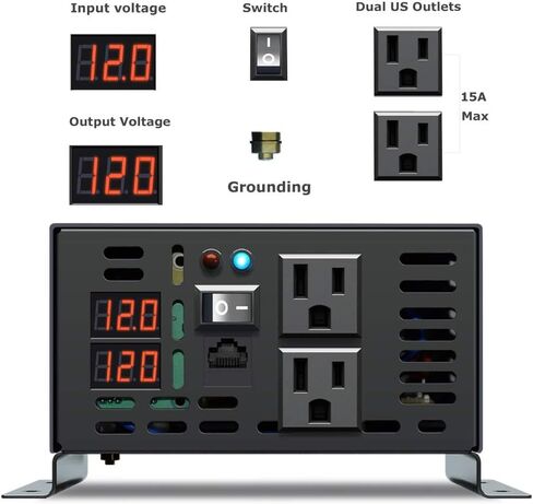WZRELB تصميم موثوق به نقية موجة جيبية العاكس DC إلى AC 24VDC إدخال 120VAC إخراج خارج الشبكة محول الطاقة الاحتياطية، (RBP60024B1) in Kuwait