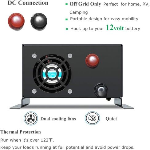 WZRELB تصميم موثوق به نقية موجة جيبية العاكس DC إلى AC 24VDC إدخال 120VAC إخراج خارج الشبكة محول الطاقة الاحتياطية، (RBP60024B1) in Kuwait