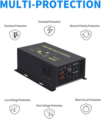WZRELB تصميم موثوق به نقية موجة جيبية العاكس DC إلى AC 24VDC إدخال 120VAC إخراج خارج الشبكة محول الطاقة الاحتياطية، (RBP60024B1) in Kuwait