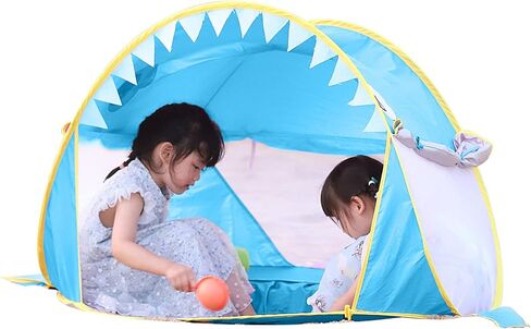 خيمة شاطئ للأطفال من كينبواز مع حمام سباحة، خيمة محمولة للحماية من أشعة الشمس مع عامل حماية من الأشعة فوق البنفسجية 50+ للأطفال الصغار الذين تتراوح أعمارهم بين 3-72 شهرًا (وردي) in Kuwait