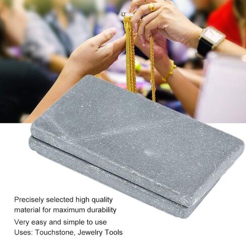 Gold Testing Touchstone Gold Testing Stone Gold 2pcs Gold Detecting Touchstone Jewelry Test Tool Kit Tester For Testing Jewelry in Saudi Arabia