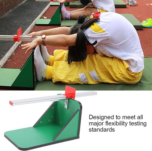 Sit and Reach Box, Flexibility Testing Easy to Read Accurate Testing Sit and Reach Aluminum Alloy Scale with Scale for Kids Adults in Saudi Arabia