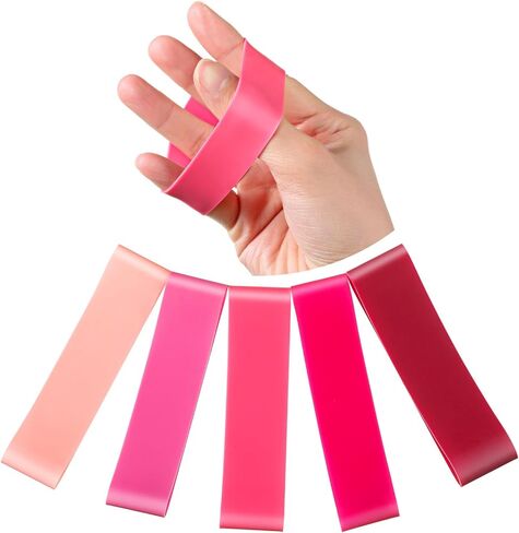 Blueweenly 5 Pcs Hand Band Hand Resistance Bands Finger Resistance Bands for Extensor Training, Forearm, Hand and Finger Exercises Strength, Hand Health, 5 Colors in Saudi Arabia