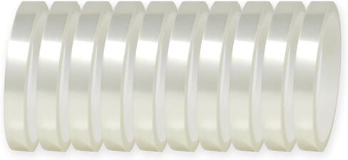 SDN CUSTOM شريط شفاف مقاوم للحرارة للتسامي، شريط حراري 12.7 مم × 33 م، شريط تصعيد لدرجة الحرارة العالية، للضغط الحراري، فينيل نقل الحرارة (10 عبوات) in Kuwait