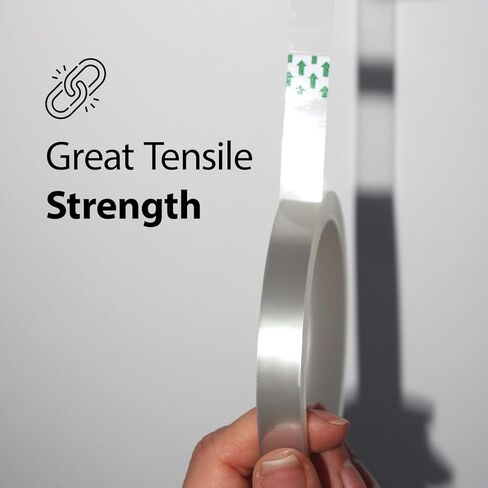 SDN CUSTOM شريط شفاف مقاوم للحرارة للتسامي، شريط حراري 12.7 مم × 33 م، شريط تصعيد لدرجة الحرارة العالية، للضغط الحراري، فينيل نقل الحرارة (10 عبوات) in Kuwait