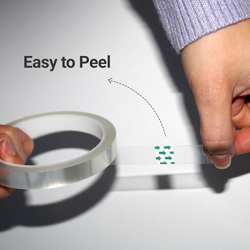 SDN CUSTOM شريط شفاف مقاوم للحرارة للتسامي، شريط حراري 12.7 مم × 33 م، شريط تصعيد لدرجة الحرارة العالية، للضغط الحراري، فينيل نقل الحرارة (10 عبوات) in Kuwait