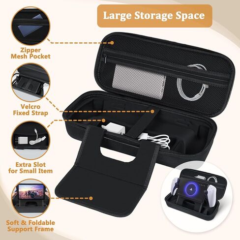 حقيبة حمل LEFOR·Z لبوابة PS، حقيبة تخزين واقية للسفر ذات هيكل صلب تتلاءم مع مشغل Playstation Portal عن بعد وملحقاته in Kuwait