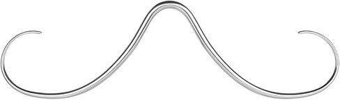 ZS 14G Mustache Septum Ring, 316L Stainless Steel Mustache Nose Ring Septum Piercing Jewelry, Septum Piercing Hanger Nose Ring Studs in Kuwait