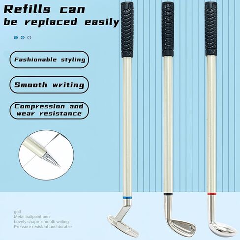 Mini Golf Pen Set, Mini Desktop Golf Gift Golf Ball Club Pen Unique Christmas Stocking Stuffers Funny Birthday Gift,Suitable for Office, Study When Tired Decompression in Saudi Arabia
