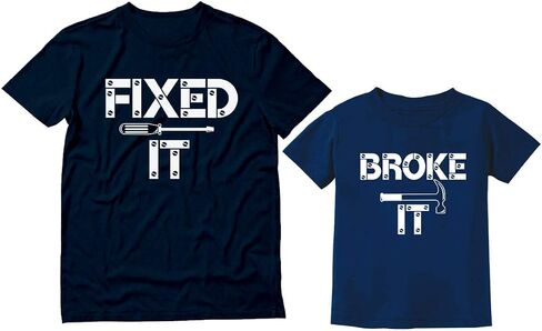قمصان Tstars Fixed It Broke It للأب والابن المتطابقة مع قميص الأب والابنة لعيد الأب in Kuwait