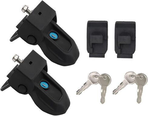 Nakkaa Locking Hood Latch Catch with Lock Compatible with Wrangler JL JT 2018-2023 Accessories Black 2pcs in Saudi Arabia