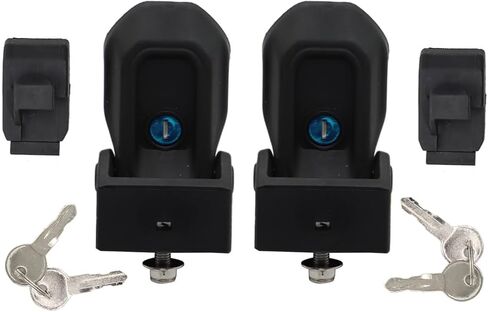 Nakkaa Locking Hood Latch Catch with Lock Compatible with Wrangler JL JT 2018-2023 Accessories Black 2pcs in Saudi Arabia