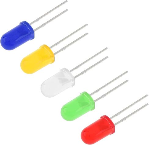 DiGiYes 500Pcs 5mm LED Light Emitting Diode Assortment Kit, LED Diode Lights for DIY PCB Circuit in Saudi Arabia