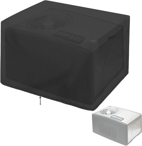 غطاء صانع الآيس كريم، يغطي صانع الآيس كريم الأوتوماتيكي Whynter ICM-15LS، يناسب آلة صنع الآيس كريم بسعة 1.6 لتر، غطاء صانع الآيس كريم مقاوم للماء والغبار (19.3 × 11.8 × 10 بوصة) in Kuwait